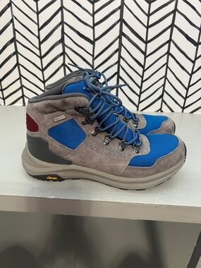 Merrell Blue and Gray Men's Hiking Boots